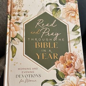 Floral Devotional Book - Green and Gold